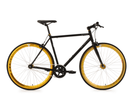 KS Cycling Fixie 28″ Pegado 53 cm | Schwarz-gold